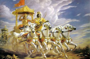 Kirshna Arjuna Gandiva Mahabharatha
