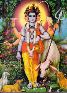 Lord Dattatreya - Brahma, Vishnu and Shiva