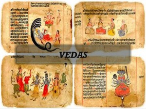 The Four vedas of Hinduism - Rig Veda, Sama Veda, yajur Veda and Atharva Veda