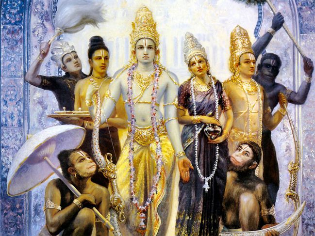 Ram lakshman and Sita returns to Ayodhya