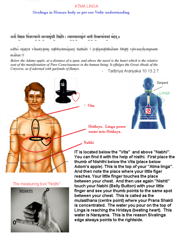 Atma Linga in Human body