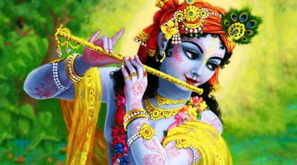 Touchstone Media - Lord Sri Krishna with Flute 12 Polyresin